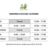 NOUVEAUX HORAIRES
